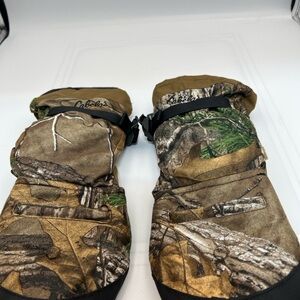 Cabela’s Realtree Camo Hunting Mittens Flip Trigger Finger Insulated